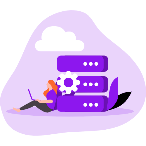 cloud hosting illustration